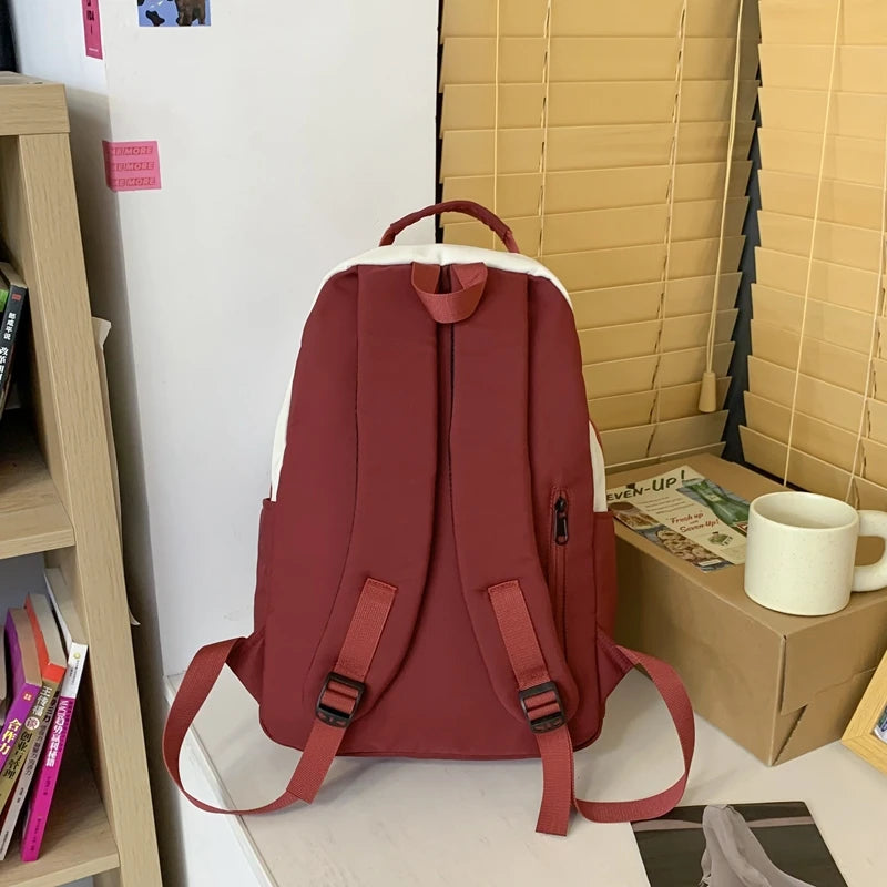Female Green Student Bag Girl Travel Book Laptop Backpack Trendy Women Leisure School Bags Ladies Nylon College Backpack Fashion