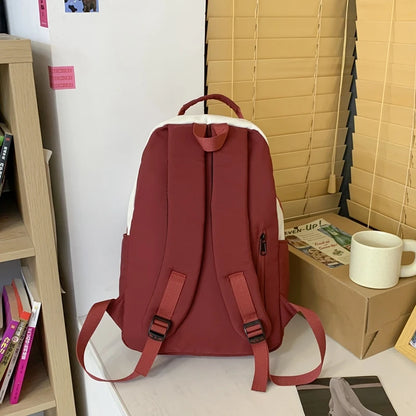 Female Green Student Bag Girl Travel Book Laptop Backpack Trendy Women Leisure School Bags Ladies Nylon College Backpack Fashion