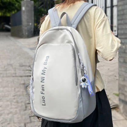 Female High Capacity Laptop College Backpack Fashion Lady Book Bag Cool Women Cute Student Backpack Trendy Girl Nylon School Bag