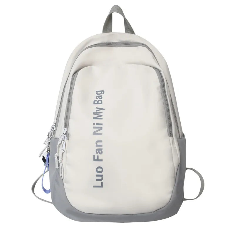 Female High Capacity Laptop College Backpack Fashion Lady Book Bag Cool Women Cute Student Backpack Trendy Girl Nylon School Bag
