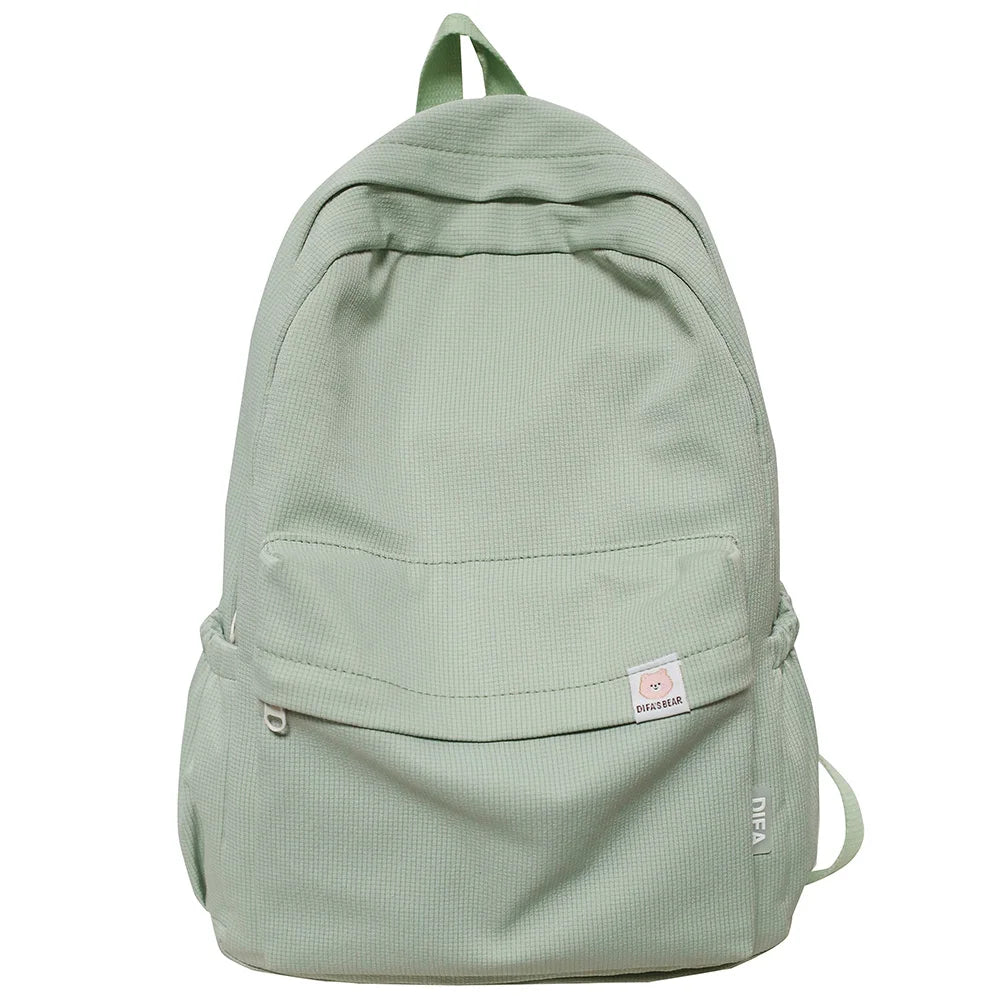 Female Kawaii College Bag Cotton Fabric Student Women Backpacks Cool Teenage Girl School Bag Cute Ladies Fashion Backpack Trendy