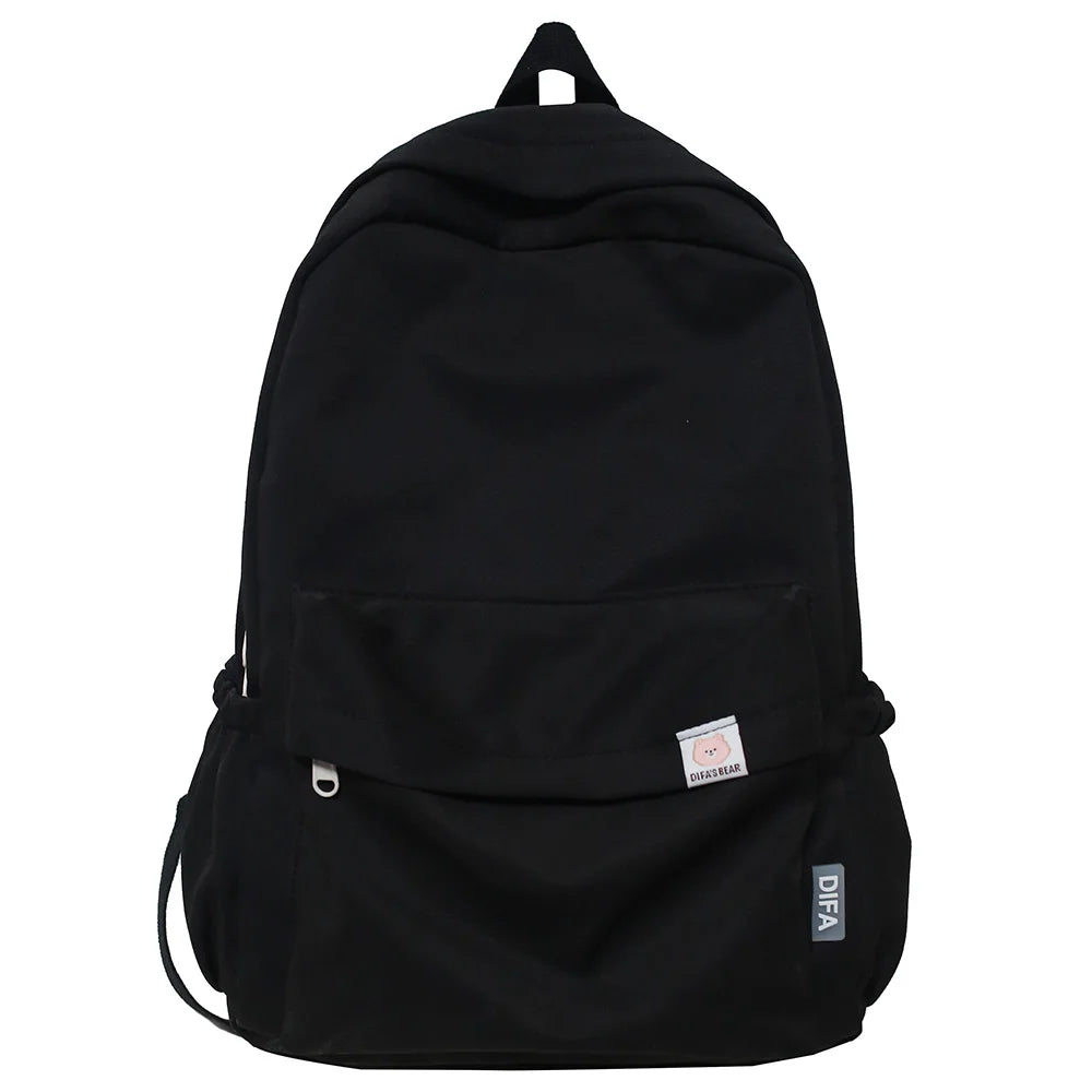 Female Kawaii College Bag Cotton Fabric Student Women Backpacks Cool Teenage Girl School Bag Cute Ladies Fashion Backpack Trendy