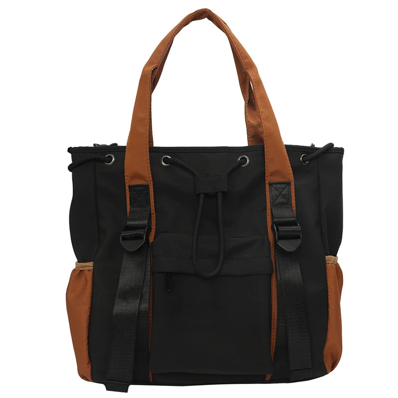 Female Leisure Nylon Crossbody Bag Women Simplicity Large Capacity Shoulder Bag Fashion Multi Storey Handbag Shopping Travel Bag