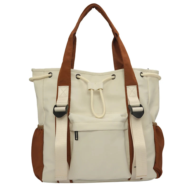 Female Leisure Nylon Crossbody Bag Women Simplicity Large Capacity Shoulder Bag Fashion Multi Storey Handbag Shopping Travel Bag