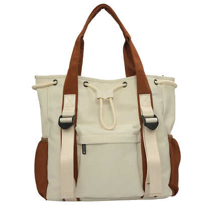 Female Leisure Nylon Crossbody Bag Women Simplicity Large Capacity Shoulder Bag Fashion Multi Storey Handbag Shopping Travel Bag