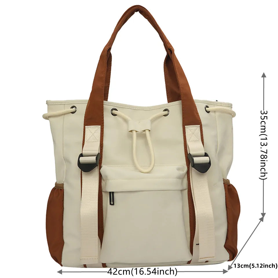 Female Leisure Nylon Crossbody Bag Women Simplicity Large Capacity Shoulder Bag Fashion Multi Storey Handbag Shopping Travel Bag