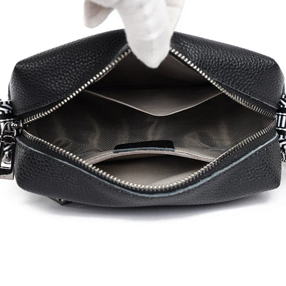 Female Luxury Handbag Fashion Tote Sac High Quality Genuine Leather Women Crossbody Bag Soft Cow Leather Shoulder Messenger Bags