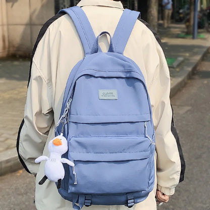 Female Male Cute Waterproof Backpack Trendy Girl Boy Student School Bag Lady Men Kawaii Travel Backpacks Cool Women College Bags