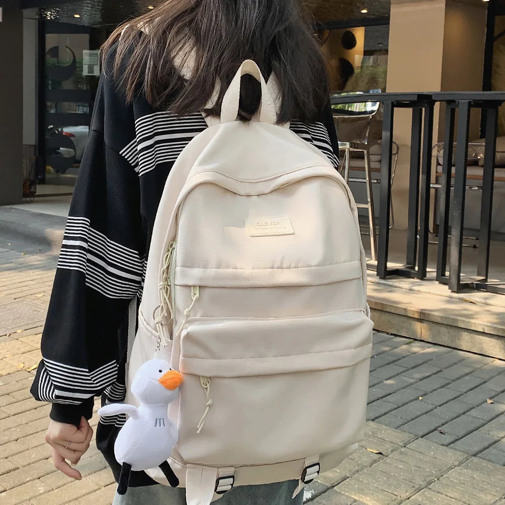 Female Male Cute Waterproof Backpack Trendy Girl Boy Student School Bag Lady Men Kawaii Travel Backpacks Cool Women College Bags