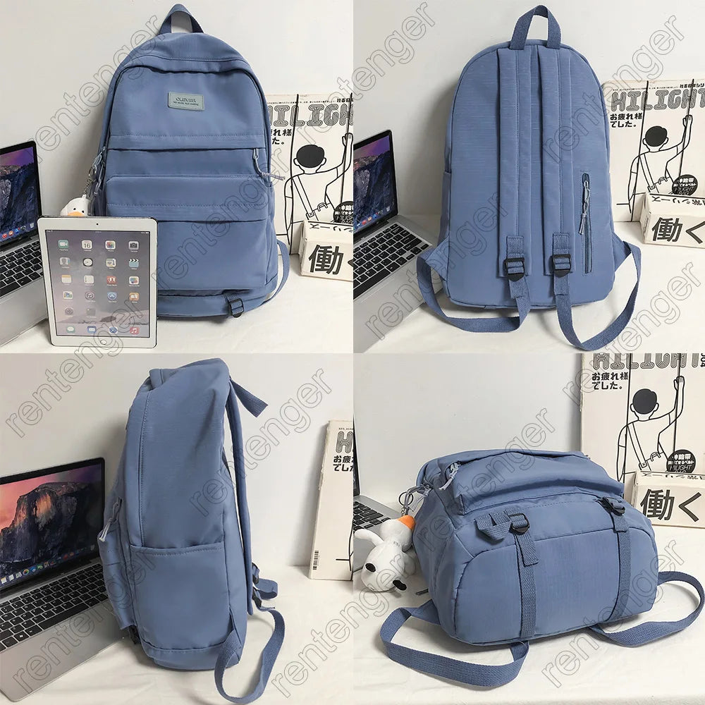 Female Male Cute Waterproof Backpack Trendy Girl Boy Student School Bag Lady Men Kawaii Travel Backpacks Cool Women College Bags
