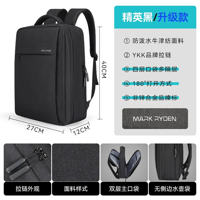 Female Male Expandable Large Capacity Traveling Backpack for Laptop Men's Backpack Approved Weekender Bag