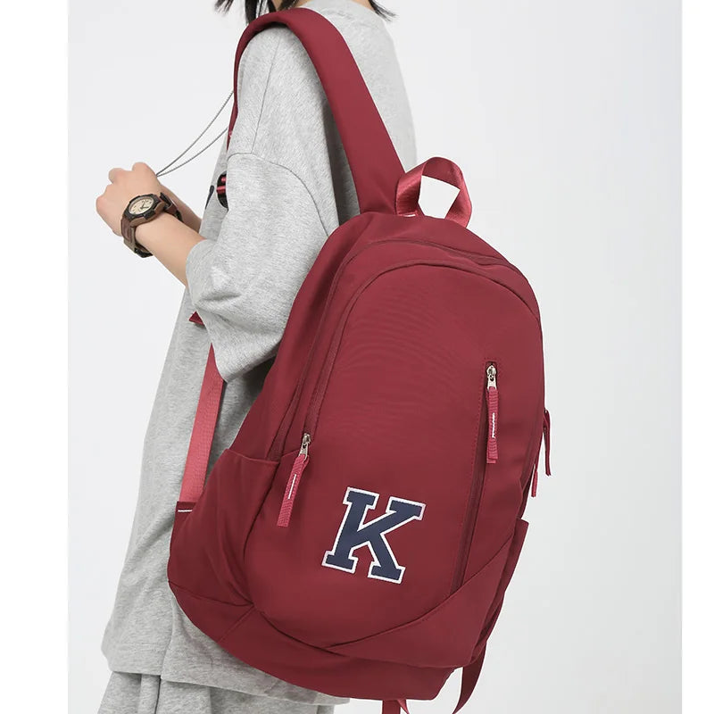 Female Male High Capacity Book Bag Men Women School Backpack Trendy Lady Travel Bag New Girl Boy Laptop College Backpack Fashion