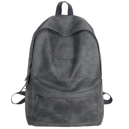 Female Male Leather Luxury Backpack New Girl Boy PU Cute Student Bag Trendy Women Backpack Ladies Men Kawaii Travel College Bags
