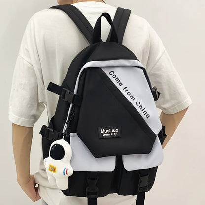Female Men Waterproof Travel Book Bag Cool Women Male Harajuku College Backpack Fashion Girl Boy Leisure School Bags Lady Laptop
