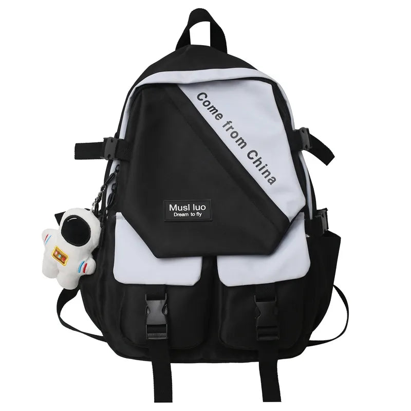 Female Men Waterproof Travel Book Bag Cool Women Male Harajuku College Backpack Fashion Girl Boy Leisure School Bags Lady Laptop