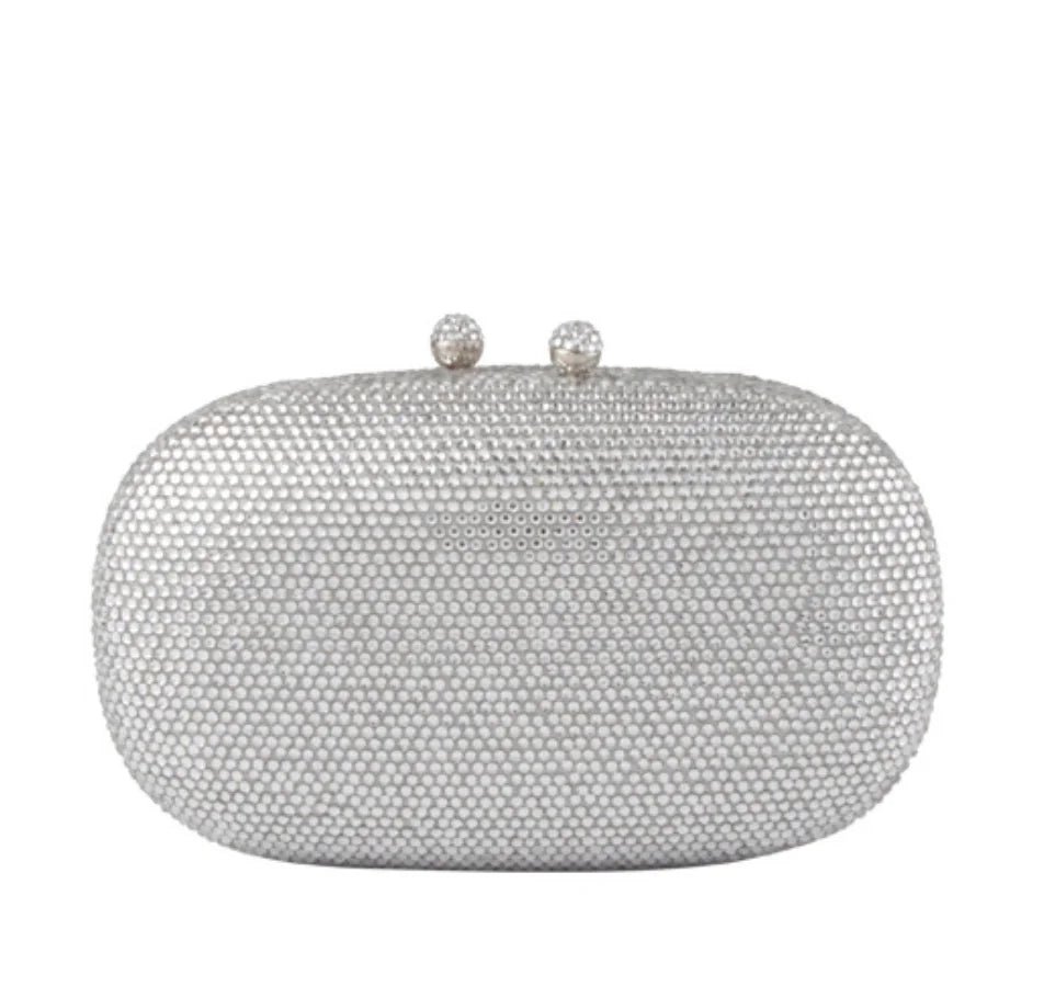 Female Mini Shoulder Bags Minaudiere Clutches Bags Women Crystal Evening Bags Ladies Cocktail Party Dinner Purses and Handbags