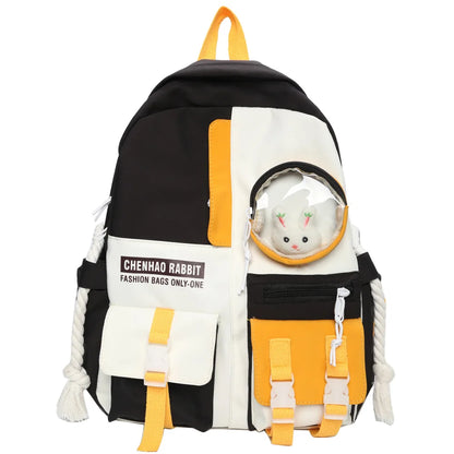 Female Nylon Cute Harajuku Bag Book Kawaii Teenage Girl Backpack Student College Women School Bag Fashion Ladies Backpack Trendy