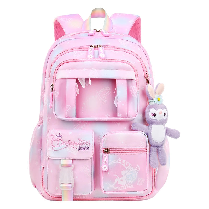 Female Student Fashion Trend Schoolbags Designer High Quality Large-capacity Backpacks Waterproof Nylon Children Light Rucksacks