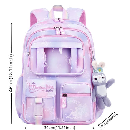 Female Student Fashion Trend Schoolbags Designer High Quality Large-capacity Backpacks Waterproof Nylon Children Light Rucksacks