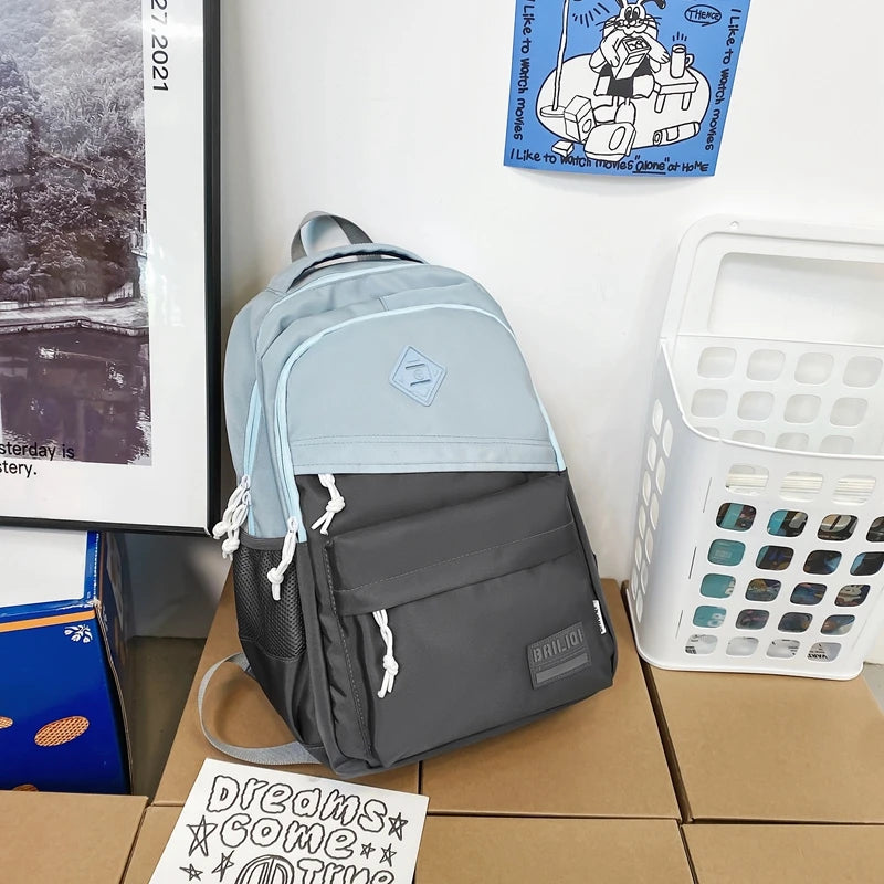 Female Teenager High Quality Book Bag Girl Travel Laptop Student Backpack Ladies Nylon College Fashion Women Man School Bag