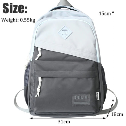 Female Teenager High Quality Book Bag Girl Travel Laptop Student Backpack Ladies Nylon College Fashion Women Man School Bag