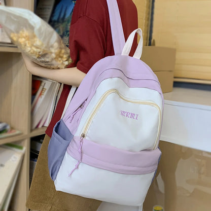 Female Travel Kawaii Waterproof College Backpack Women Lady Cute Laptop Book Bag Student Girl Nylon School Backpack Fashion Cool