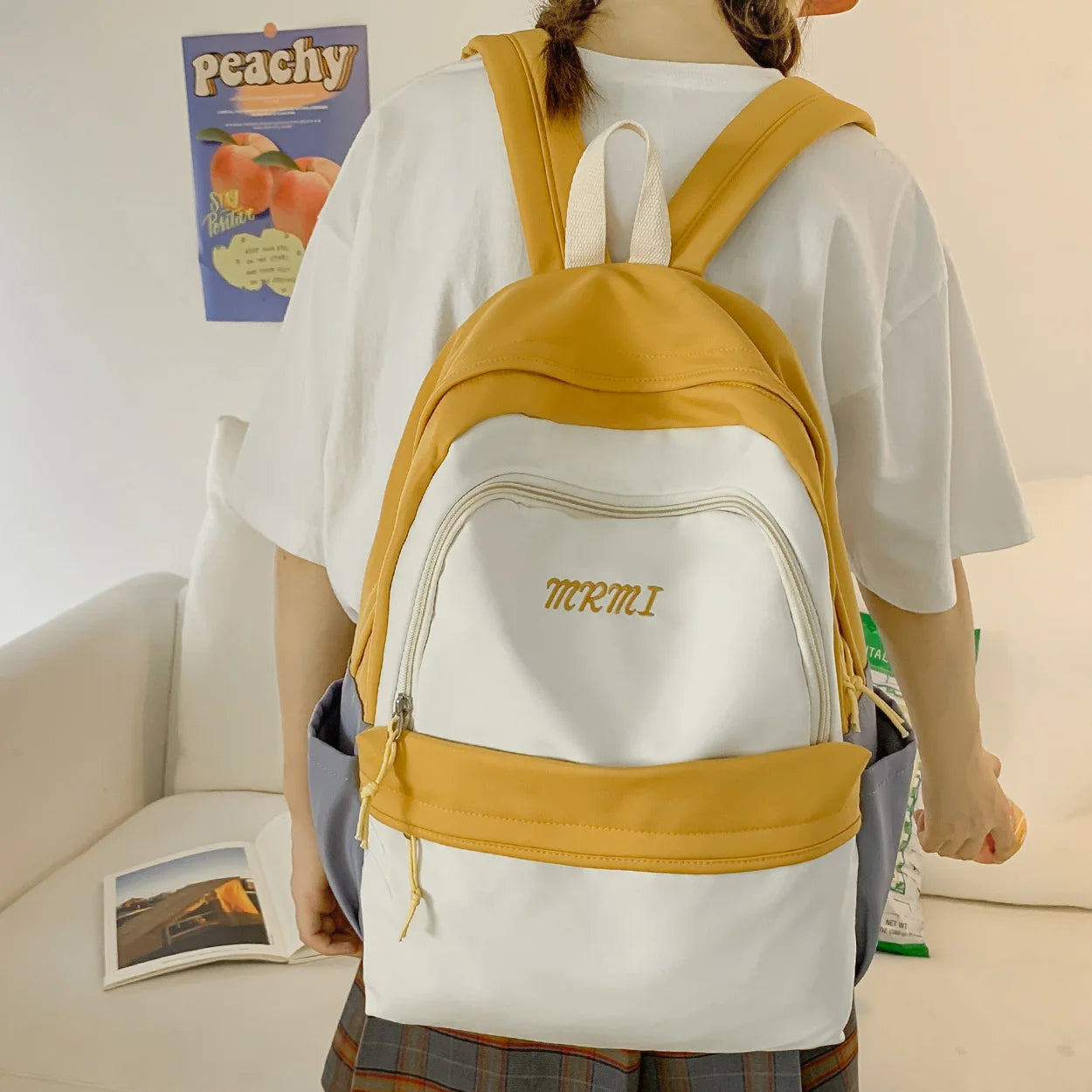Female Travel Kawaii Waterproof College Backpack Women Lady Cute Laptop Book Bag Student Girl Nylon School Backpack Fashion Cool