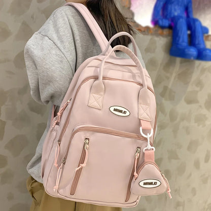 Female Travel Waterproof Book Bag Coin Purse Girl Nylon Kawaii School Bag Cool Women Fashion Laptop College Backpack Lady Trendy