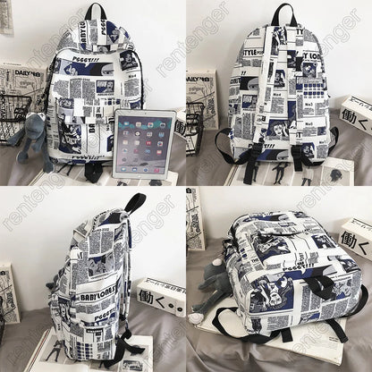 Female Trendy Men Backpack Cool Girl Student Male School Bag Ladies Fashion Laptop Nylon Backpack Women Book Boy Bags Travel New