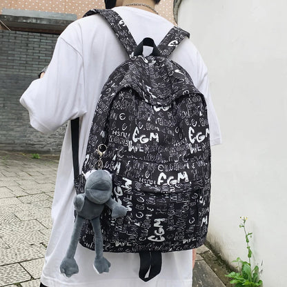 Female Trendy Men Backpack Cool Girl Student Male School Bag Ladies Fashion Laptop Nylon Backpack Women Book Boy Bags Travel New