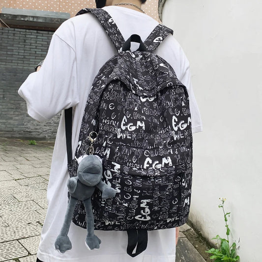 Female Trendy Men Backpack Cool Girl Student Male School Bag Ladies Fashion Laptop Nylon Backpack Women Book Boy Bags Travel New