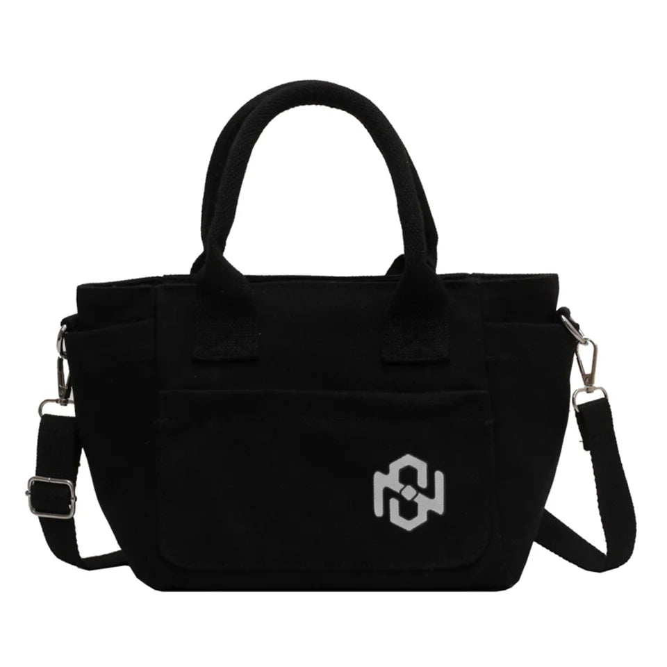 Female Versatile Canvas Handbag Light Large-capacity Ethnic Style Travel Casual Female High Quality Shopping Tote Bag