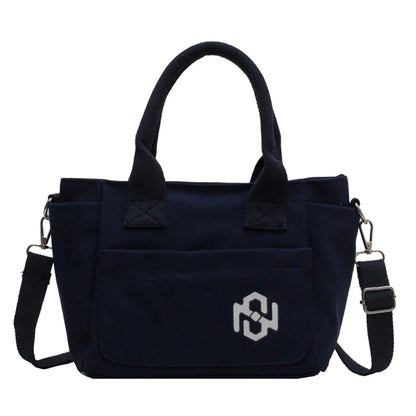 Female Versatile Canvas Handbag Light Large-capacity Ethnic Style Travel Casual Female High Quality Shopping Tote Bag