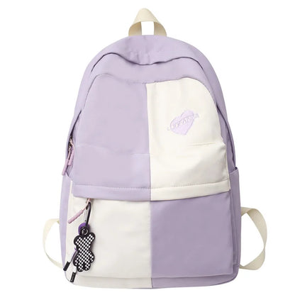Female Waterproof Laptop Backpack Fashion Girl Leisure Travel Student Bag Lady Nylon College Backpack Trendy Cool Women Book Bag