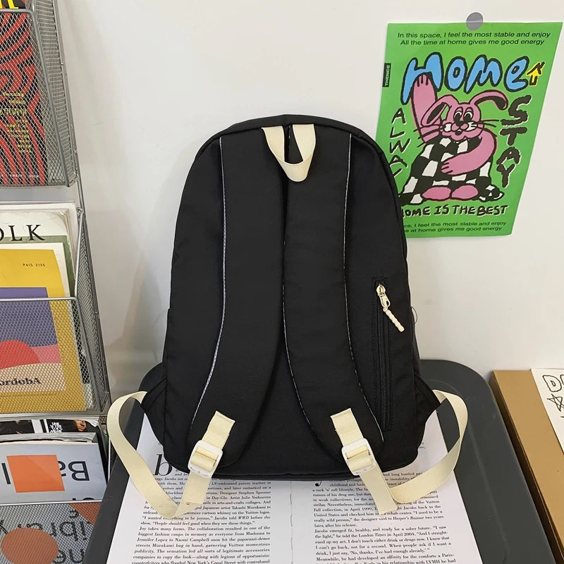 Female Waterproof Laptop Backpack Fashion Girl Leisure Travel Student Bag Lady Nylon College Backpack Trendy Cool Women Book Bag