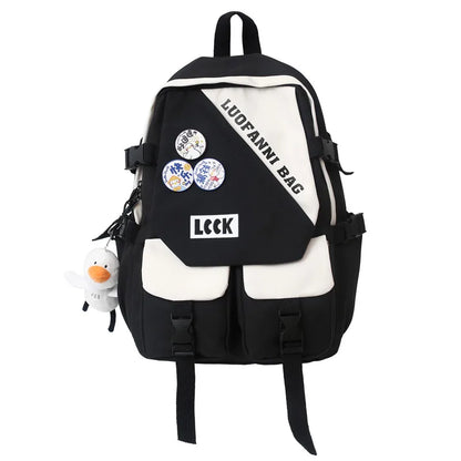 Female Waterproof Laptop College Backpack Trendy Lady Book Bag Women Cute Student Backpack Kawaii Girl Travel School Bag Fashion