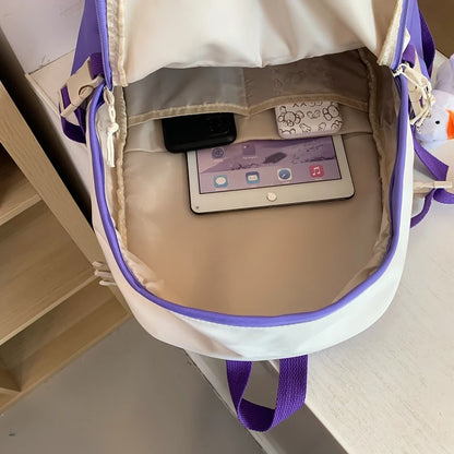Female Waterproof Laptop College Backpack Trendy Lady Book Bag Women Cute Student Backpack Kawaii Girl Travel School Bag Fashion