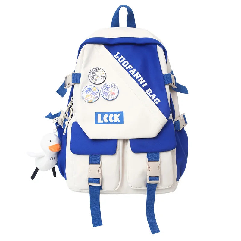 Female Waterproof Laptop College Backpack Trendy Lady Book Bag Women Cute Student Backpack Kawaii Girl Travel School Bag Fashion