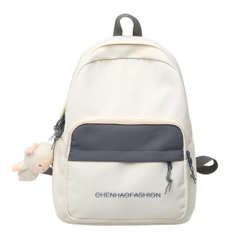 Female Waterproof Nylon College Backpack Fashion Laptop Cool Women Bag Lady Kawaii Backpack Trendy Girl Cute Travel Student Bags