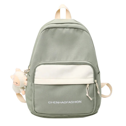 Female Waterproof Nylon College Backpack Fashion Laptop Cool Women Bag Lady Kawaii Backpack Trendy Girl Cute Travel Student Bags