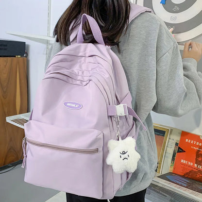 Female Waterproof Student Backpack Cool Trendy Women Kawaii Laptop School Bag Girl College Backpack Fashion Lady Travel Book Bag