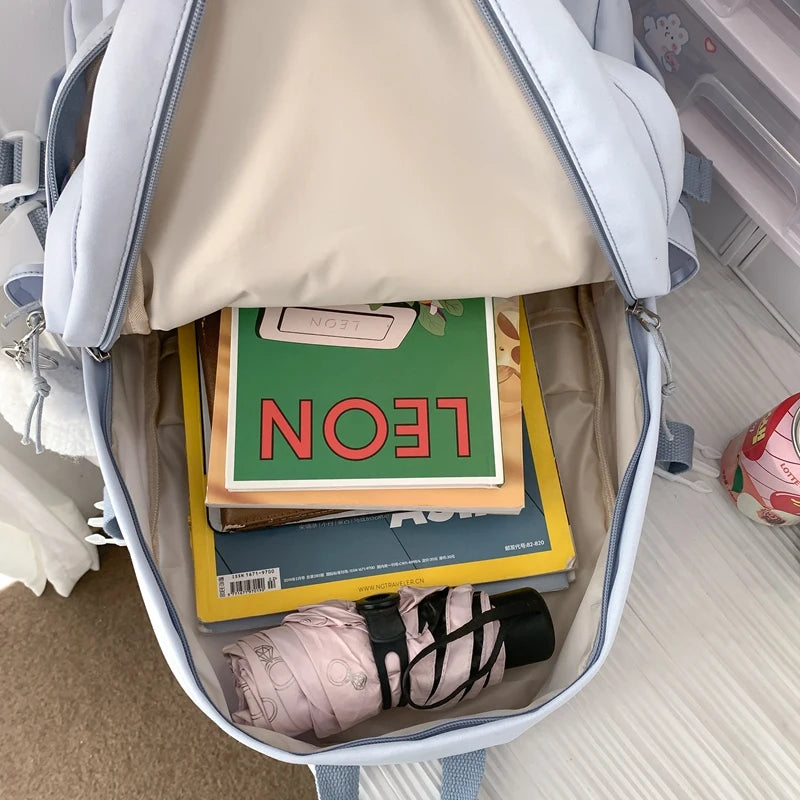 Female Waterproof Student Backpack Cool Trendy Women Kawaii Laptop School Bag Girl College Backpack Fashion Lady Travel Book Bag