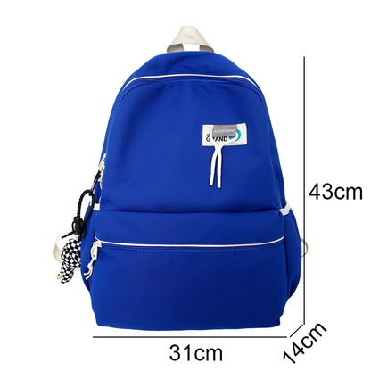 Female Waterproof White College Bag Fashion Women Book Backpack Girl Kawaii School Bags Ladies Laptop Backpack Nylon Student New