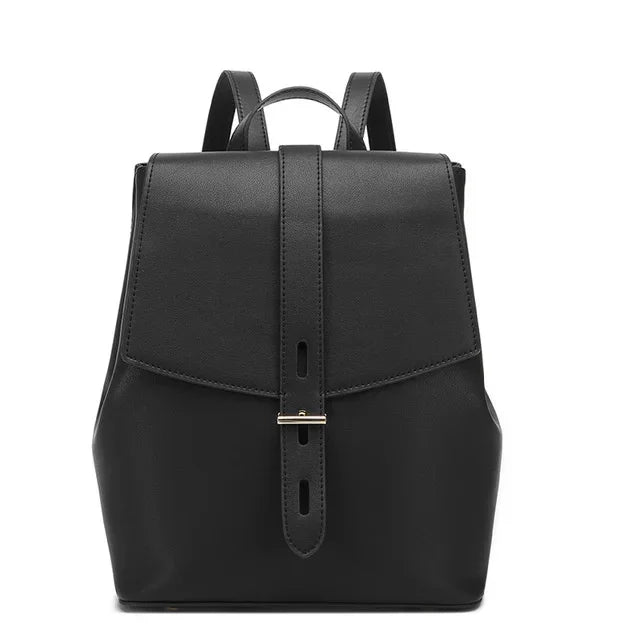 Female spring advanced light feeling ms canvas the niche leather cowhide commuter travel bag women backpack