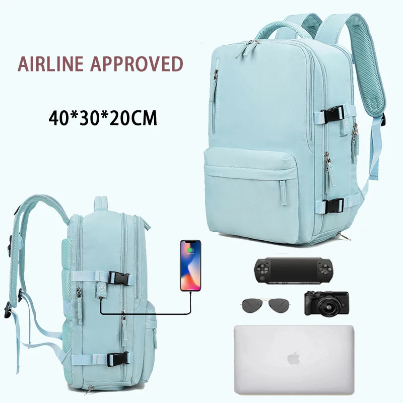 Feminina Backpack Aesthetic School Waterproof Bags for Women Trend 2024 University Laptop Travel Backpacks Sale with Shoe Pocket