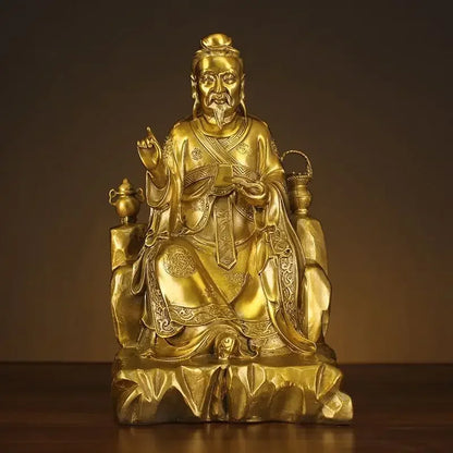 Feng Shui Copper Medicine King Sun Simiao Statue Bodhisattva Statue Pharmacy Offering Home Decor Sculptures