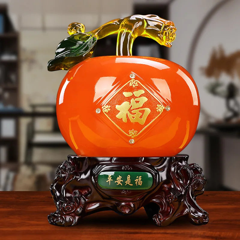 Feng Shui Good Fortune Toad Horse Elephant Figurine Statue Gold Tree Desk Bookshelf Wine Cabinet Ornament Living Room Decoration