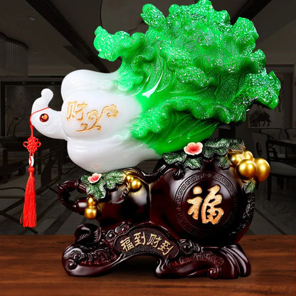 Feng Shui Good Fortune Toad Horse Elephant Figurine Statue Gold Tree Desk Bookshelf Wine Cabinet Ornament Living Room Decoration