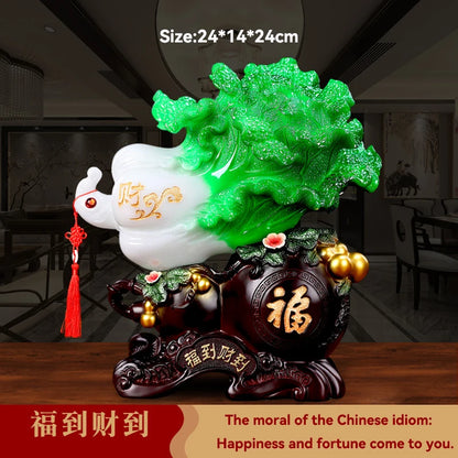 Feng Shui Good Fortune Toad Horse Elephant Figurine Statue Gold Tree Desk Bookshelf Wine Cabinet Ornament Living Room Decoration
