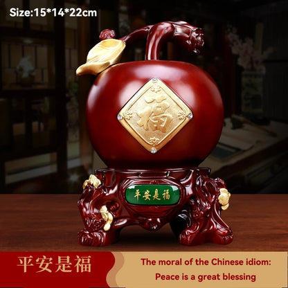 Feng Shui Good Fortune Toad Horse Elephant Figurine Statue Gold Tree Desk Bookshelf Wine Cabinet Ornament Living Room Decoration